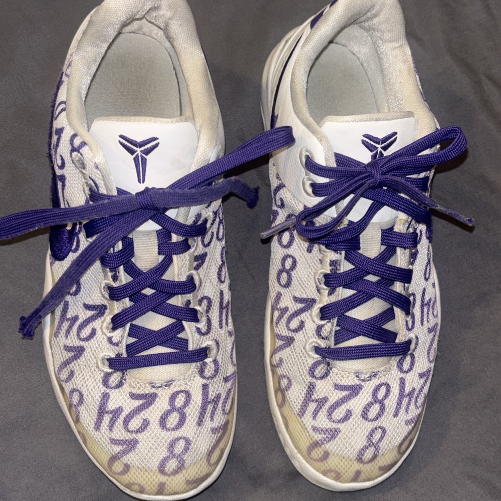 Mamba Mentality Nike Purple &White Sneakers
